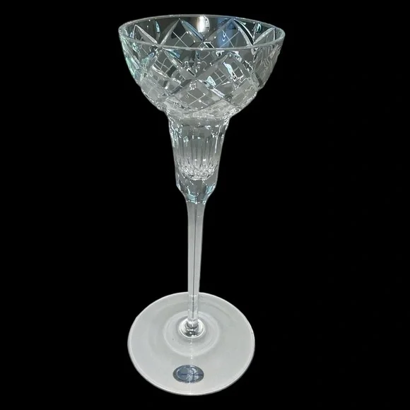 Two Regent Collection Candlestick Holders Full Lead Crystal Vintage Handmade - Picture 6 of 17